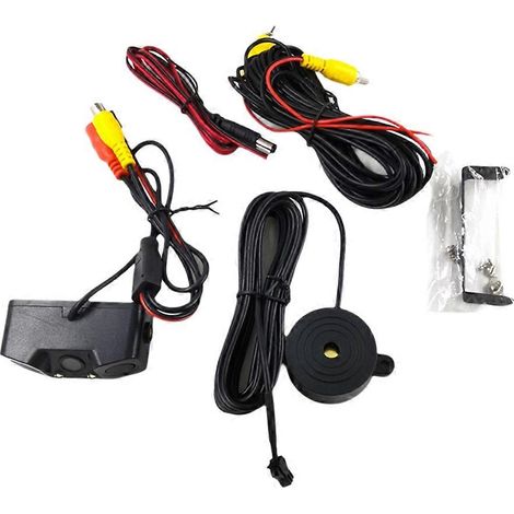 Cámara de visión trasera para coche, radar de marcha atrás con zumbador, cámara de visión nocturna HD, cámara de asistencia al aparcamiento. (1/5)