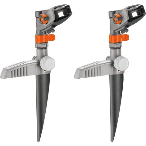 Gardena Comfort Spike Regner: Großflächenregner zur Bewässerung von Flächen von 75 bis 490 m², stufenlos einstellbare Reichweite bis zu 12,5 m (8141-20) (2er-Pack) (1/5)