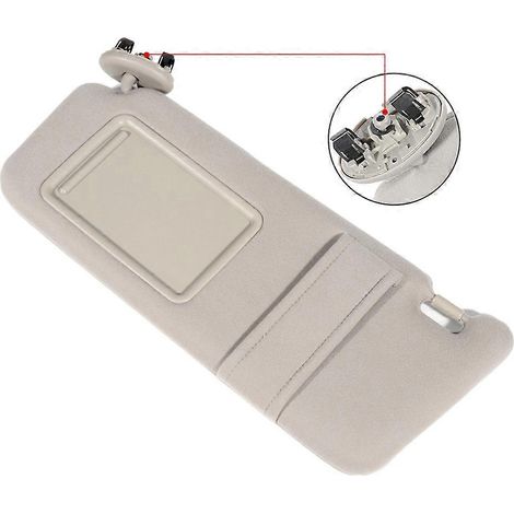 Rechte beige Sonnenblende für Toyota Camry 2007-2011 ohne Schiebedach und Scheinwerfer (1/5)