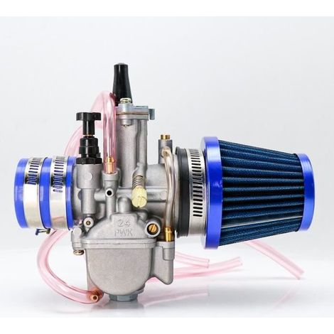 24-mm-Vergaser BLAU - PWK mit Luftfilteradapter, 21, 24, 26, 28, 30, 32, 34 mm für ATV, Dirt Bike, Go-Kart (1/4)
