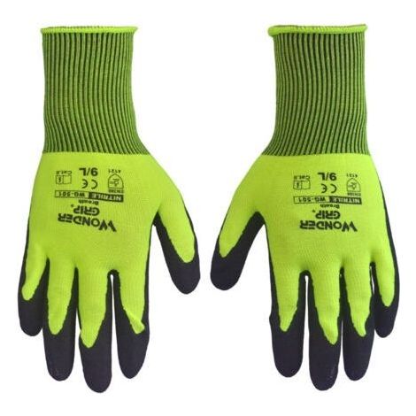 Gants de jardinage pour hommes et femmes, gants de travail polyvalents pour le jardinage, la pêche, les chantiers de construction, les travaux de restauration (1 paire, M) (1/5)