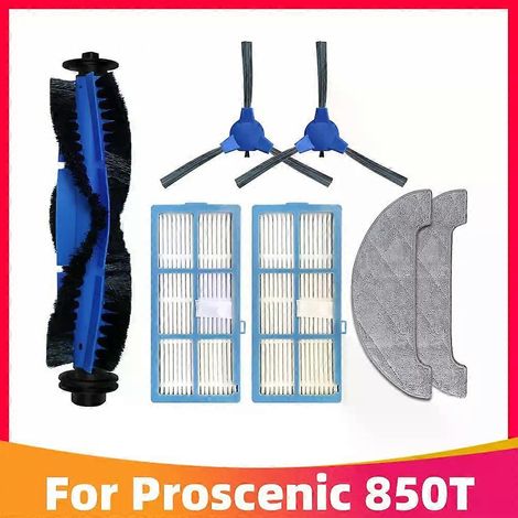 S'applique à (Pioneer VC704R / Proscenic 850T) Pièces de rechange et accessoires Brosse latérale principale Filtre HEPA Chiffon de nettoyage (ENSEMBLE B) (1/5)
