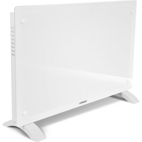 Glasplatten-Konvektorheizgerät – 2000W - 24m2 – Manuelle und WLAN-Steuerung – Einstellbarer Thermostat und Timer – Weiß (1/5)