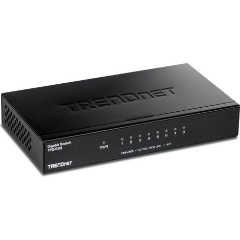 Switch trendnet teg-s83 8 Anschlüsse/ rj-45 Gigabit 10/100/1000