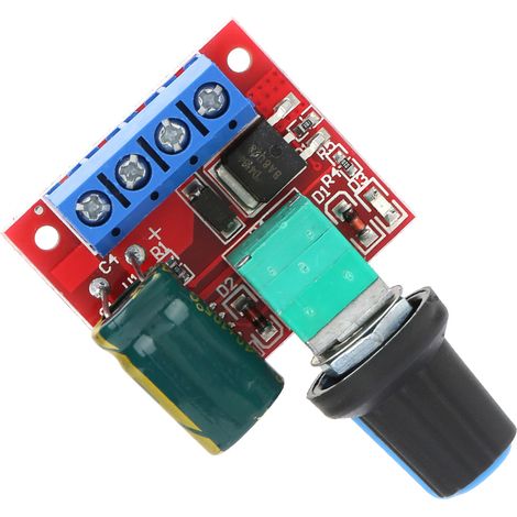 Contrôleur de vitesse pour moteur CC 5V-28V 5A PWM, régulateur de tension, variateur LED (1/5)