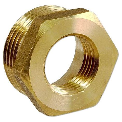 Messing Gewindefitting-Reduzierstück 1 1/2'' AG x 3/4'' IG (1/2)