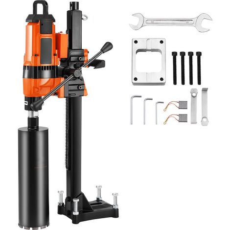 Mophorn Core Bohrmaschine, 0,8 - 11,8 Zoll Bohrdurchmesser, 3500W robuster Betonkernbohrer mit Ständer und Bit, nass/trocken, für Beton, Ziegel, Marmor (1/5)