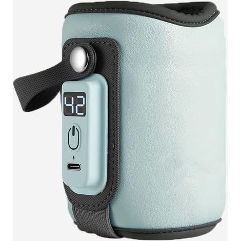 Tragbarer Flaschenwärmer, USB-Flaschenwärmer, einstellbare Temperatur, Muttermilch-Wärmebeutel
