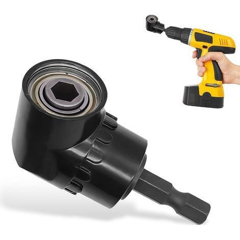 Renvoi D'angle Visseuse, 105° Renvoi D'angle, Avec Porte-Embout Magnétique 1/4", Tournevis Porte-Adaptateur, Perceuse D'angle Droit Pour Le Perçage D'espaces étroits (1/5)