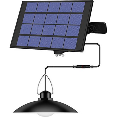 Lámpara colgante LED con energía solar para uso exterior, resistente al agua con clasificación IP65, ideal para puertas, patios y pasillos. (1/5)