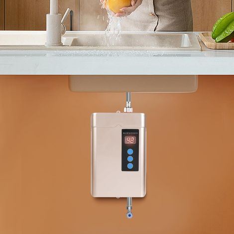 5000W Thermostat Wasserheizung Schnellheizung Sofortheizung mit Leckschutz, Trockenbrennschutz, Überhitzungsschutz