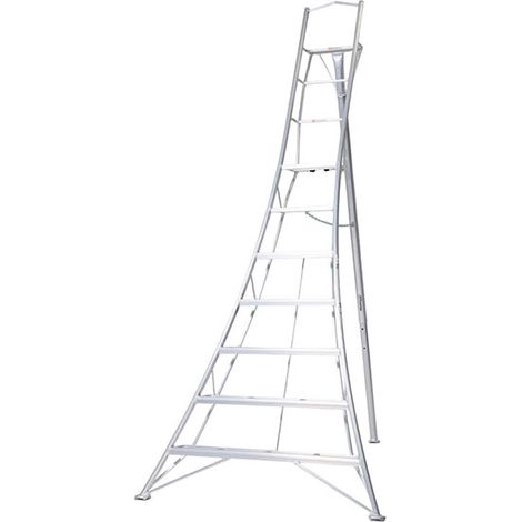 Echelle paysagiste 9 marches - Hauteur de cueillette ou de taille des haies max. 4.64m - LWW3-360-PR (1/5)