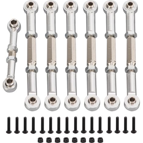 Tige de réglage en métal pour servo de voiture RC TRAXXAS SLASH 2WD 1/10, biellette direction pour véhicule télécommandé (1/5)