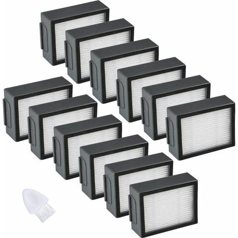 Green Mobility-12pcs Filtres HEPA Aspirateur Compatible pour Robot Roomba série i & e i3 i4 i6 i7 i8 e5 e6 (1/4)