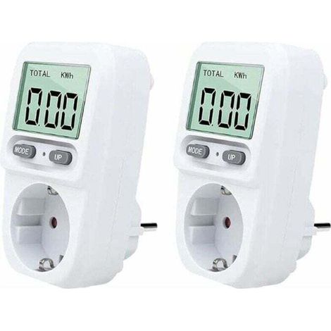 Two smart power strips, a portable energy meter with LCD display, overload protection, maximum power 3680W, suitable for home use. (1/4)