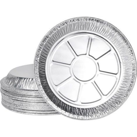 Plats en aluminium, lot de 30, récipient en aluminium jetable, plateaux en aluminium pour la cuisson des gâteaux et la cuisine (1/4)