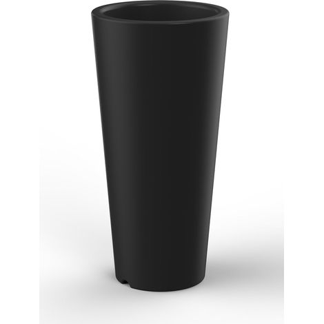 Vaso Ø37,5x102 cm in Resina Arkema Tondo 102 Antracite (1/2)