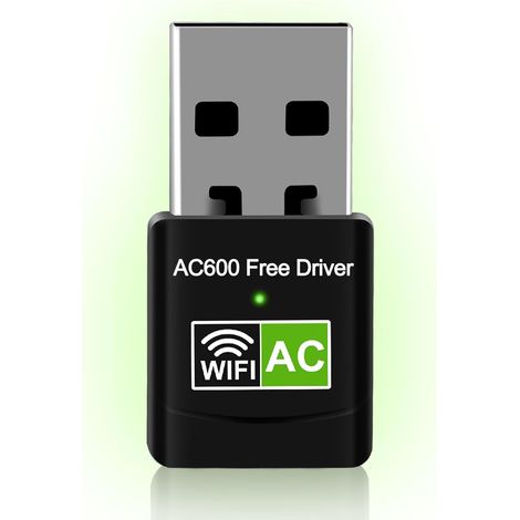 USB-WLAN-Internetschlüssel für PC, Dualband 2,4/5 GHz 600 Mbit/s drahtloser Netzwerkadapter, Plug-and-Play-WLAN-Schlüssel für Desktop-PC, 3.0 USB-WLAN für PC (5 g) (1/5)