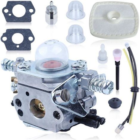 Kit carburateur tondeuse - Unbrand - Carburateur K-52 - Filtre à air A226000472 - Bouchon 20 mm - Tuyau d'huile