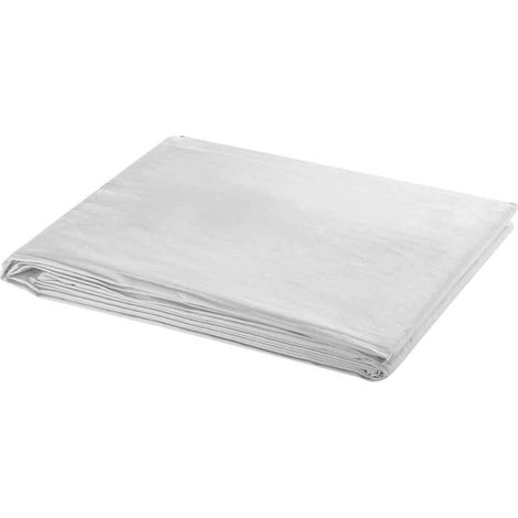 Toile de fond Rapide à Installer Tonnelle Tente Pavillon - Coton Blanc 600 x 300 cm BV276914 - BonneVie (1/4)
