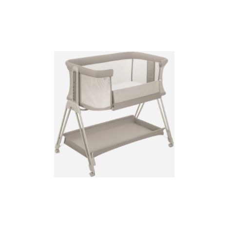 Cuna lateral Lionelo Luna 2 en 1, color beige topo. (1/5)