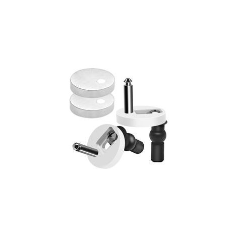 2 Pièces CharnièRes de Siège de Toilettes, Fixation Abattant WC Universelles, UtiliséEs Pour Installer et Fixer Le Siège de Toilettes (1/5)