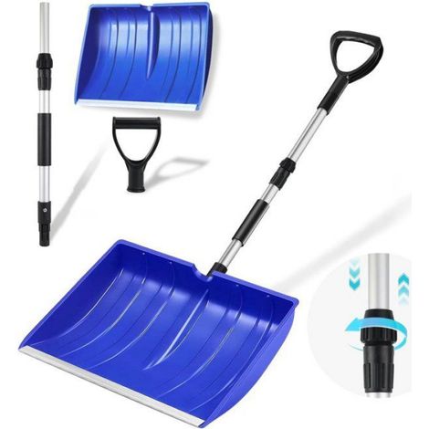 Pelle À Neige - Manche Télescopique Réglable - Pour Jardin Et Situations D'urgence - 1 Pièce (1/5)
