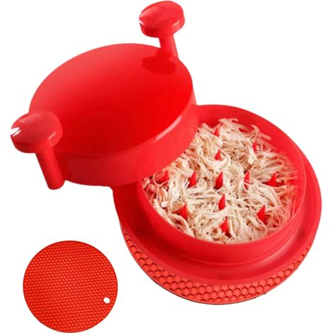 Déchiqueteuse de poulet avec base en silicone antidérapante pour effilocher la viande outil pour cuisine et barbecue