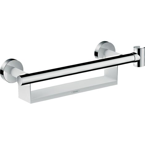 HANSGROHE Unica Poignée d'appui Comfort avec tablette et support de douchette (1/5)