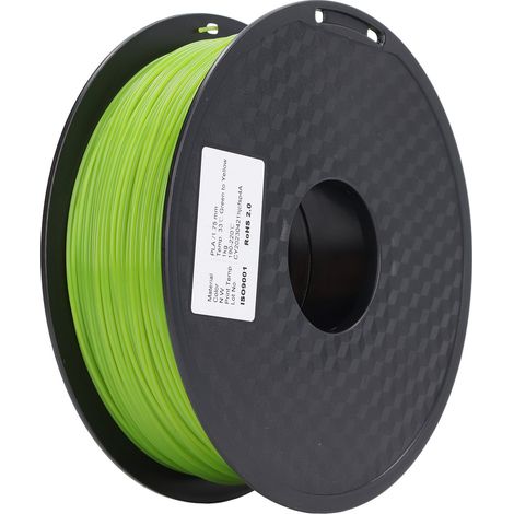 3D-Druckerfilament, thermochromes Filament, grün bis gelb, gute Schichthaftung (1/5)