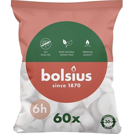 BOLSIUS Teelichte 60er Pack - 6 Stück