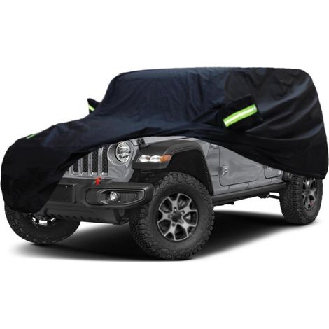 Bâche auto imperméable pour Jeep Wrangler 4 portes 2007-2025, protection UV et intempéries (1/5)
