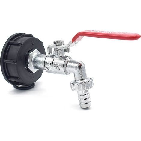 Raccord robinet en laiton chromé sortie 3/4'' 90 degrés - cannelé 15mm- (1/3)
