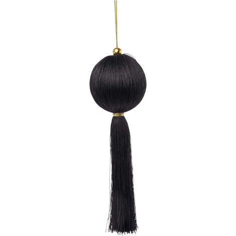 ARPIMEX Sfera Natale con Decoro 7 x 7 x 25 Cm Nero
