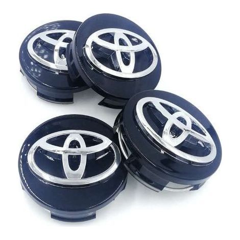 Toyota wheel trims 4x62 mm with black logo (1/3)