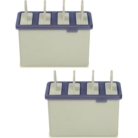 Moule À Glace - 4 Unités - Capacité 70 Ml Par Moule - En Matière Alimentaire - Avec Boîte De Rangement Et Bâtonnets Intégrés (1/5)