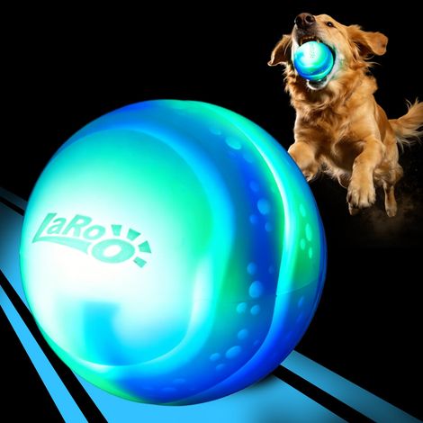 Balle lumineuse pour chien, balle lumineuse LED en silicone (1/5)
