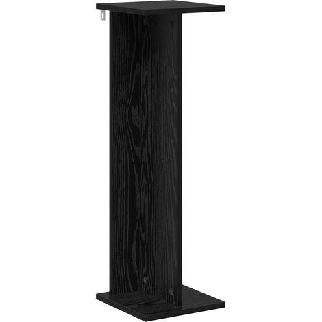 vidaXL Plant Stand Black Oak 25 x 25.5 x 80.5 cm Engineered Wood (1/4)