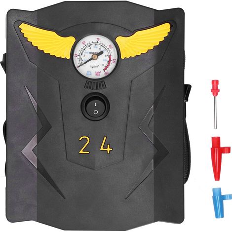 12V 120W Mini Pompe à Air Électrique Numérique pour Pneus de Voiture et Vélo, Compresseur Portable (1/5)