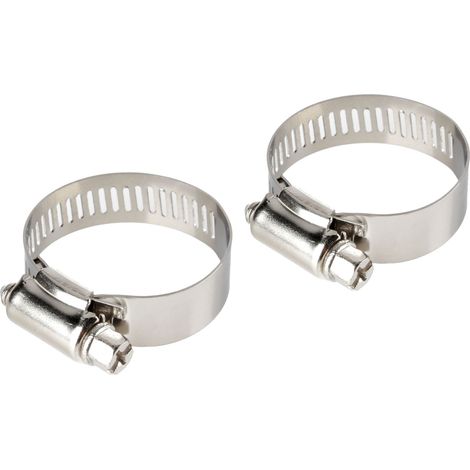 Fascette stringitubo in acciaio inox - set 2 pz - ↔ 12 mm - Ø 21-38 mm (1/2)