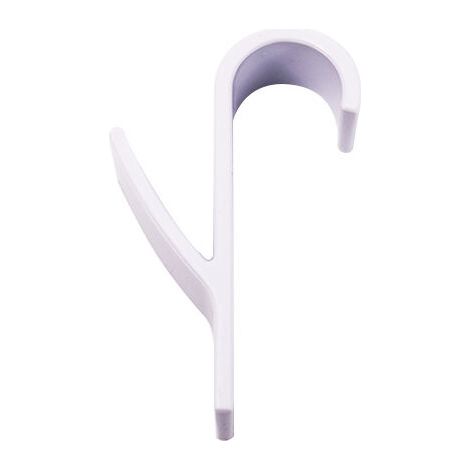 2 Pcs Crochet pour Radiateurs, Crochets Porte-serviettes pour Radiateur, Crochets en Plastique ABS Blanc, Crochet pour Radiateurs Sèche-Serviettes pour Salle de Bain et Cuisine Pas Besoin de Percer (1/5)