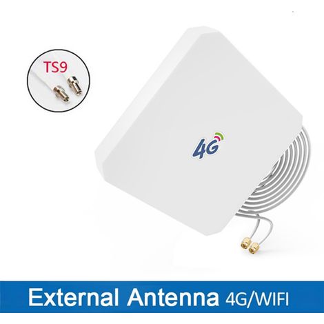Ortviai Amplificateur de signal 4G intérieur avec antenne haute gain 35 dB, câble TS9 de 2 m pour routeur mobile (1/5)