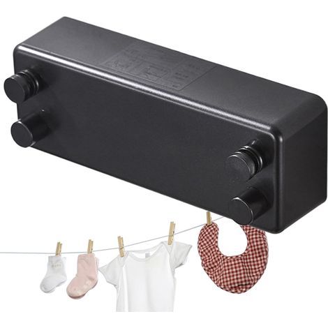 Ausziehbare Wäscheleine, robuster Wäscheständer aus Edelstahl, kein Bohren erforderlich, für Zuhause, Hotel, Waschküche, Balkon (1/5)