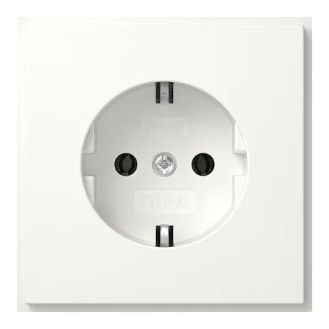 Gira SCHUKO-Steckd. (IP20) Gira TX44 Reinweiß [418866], 4188 66
