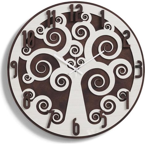 Orologio da parete D50 ALBERO DELLA VITA 2 in legno laminato RSN (1/3)