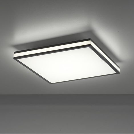 Leuchten Direkt LED CCT Deckenleuchte Mario Black, schwarz dimmbar RGBW IR-Fernbedienung Deckenleuchte (1/5)