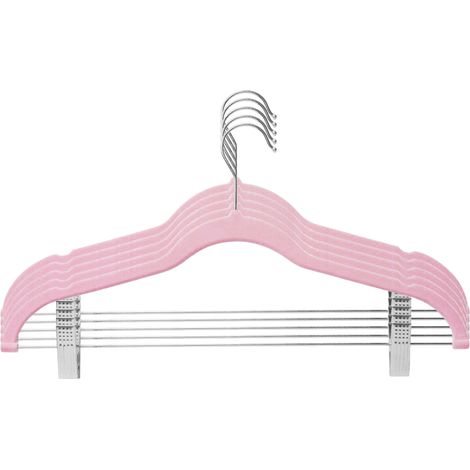 Juego de 5 o 10 perchas con clip para móvil, fabricadas en terciopelo antideslizante ultrafino para faldas y pantalones, ideales para el hogar y los viajes.