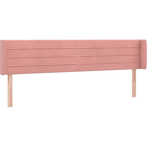 Maison Exclusive - Cabecero de terciopelo rosa 203x16x78/88 cm (1/5)