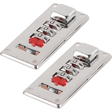 Lot de 2 loquets de Valise à Gauche et à Droite avec Combinaison à 3 Chiffres pour boîte à Outils (1/5)