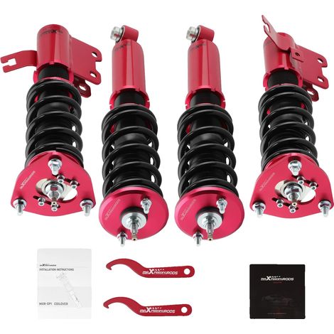 Gewindefahrwerk-Kit, 24-stufige Zugdämpfung, höhenverstellbar von 1" bis 3", kompatibel mit Nissan S13-Serie (1/5)